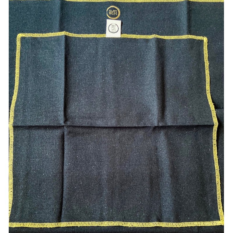 H28 and Co - Set asciugamani 100% seta naturale colore nero